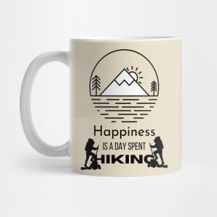 Happiness is a day spent hiking Mug